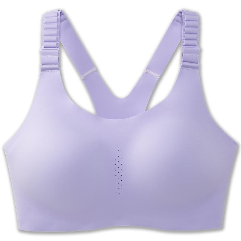 Brooks Womens Dare Racerback 2.0 Sports Running Bra - Lavender Purple/Violet Dash (610523-ZMW)